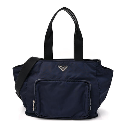Prada Tessuto Nylon Vela Diaper Bag Blue 1 of 8