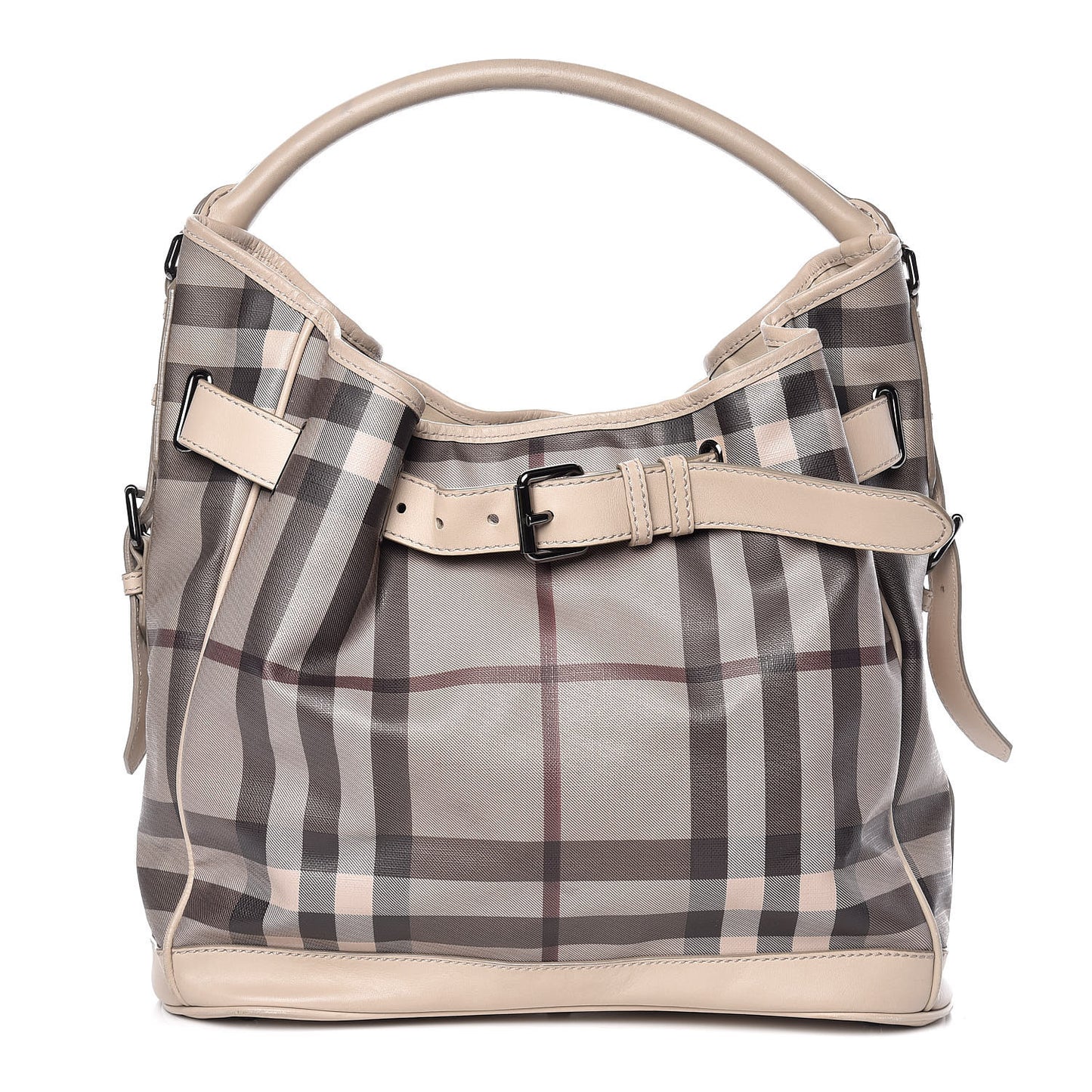 Smoked Check Medium Walden Belted Hobo Trench