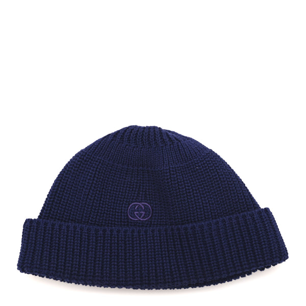 GUCCI ニット帽 Mサイズ ネイビー グッチ GUCCI ニット帽 M ネイビー レッド 494598 ビーニー キャップ