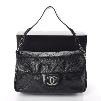 Chanel Glazed Calfskin Stitched On The Road Flap Black 11 of 11