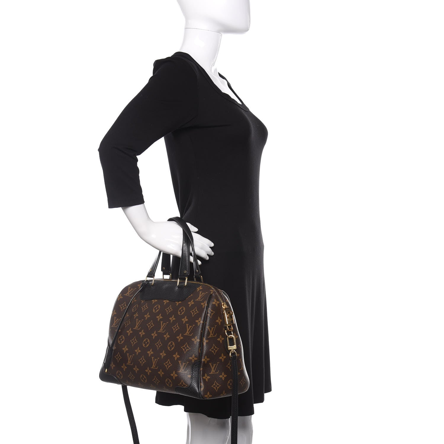 Louis Vuitton Monogram Retiro NM Black 3 of 11
