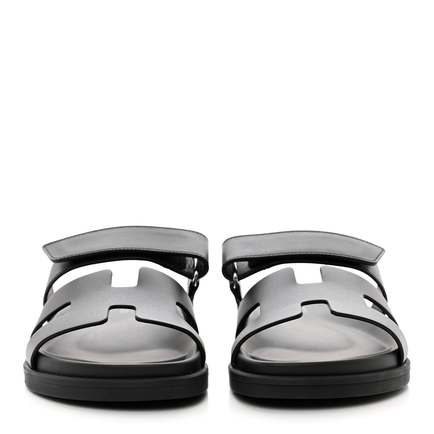 Calfskin Womens Chypre Sandals 38.5 Black