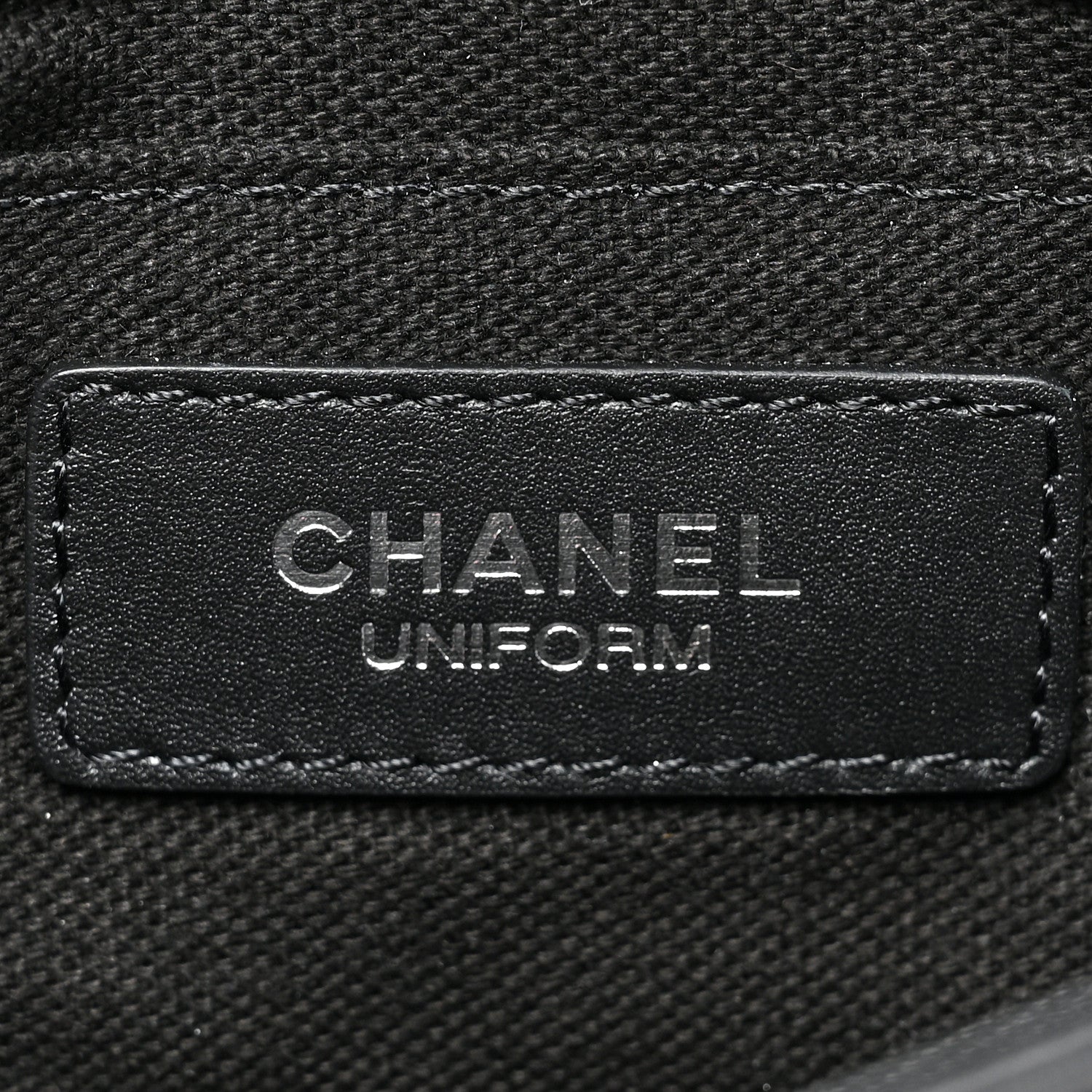Chanel Calfskin Quilted CC Uniform Flap Belt Bag Black 6 of 11