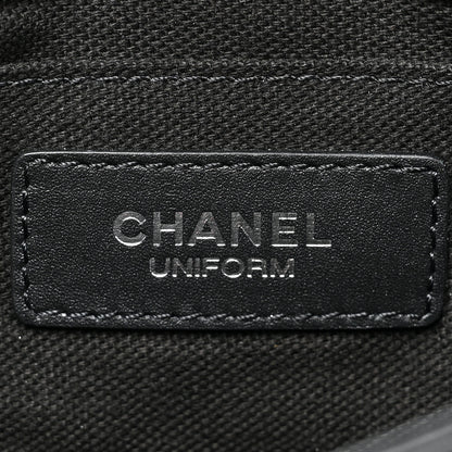 Chanel Calfskin Quilted CC Uniform Flap Belt Bag Black 6 of 11