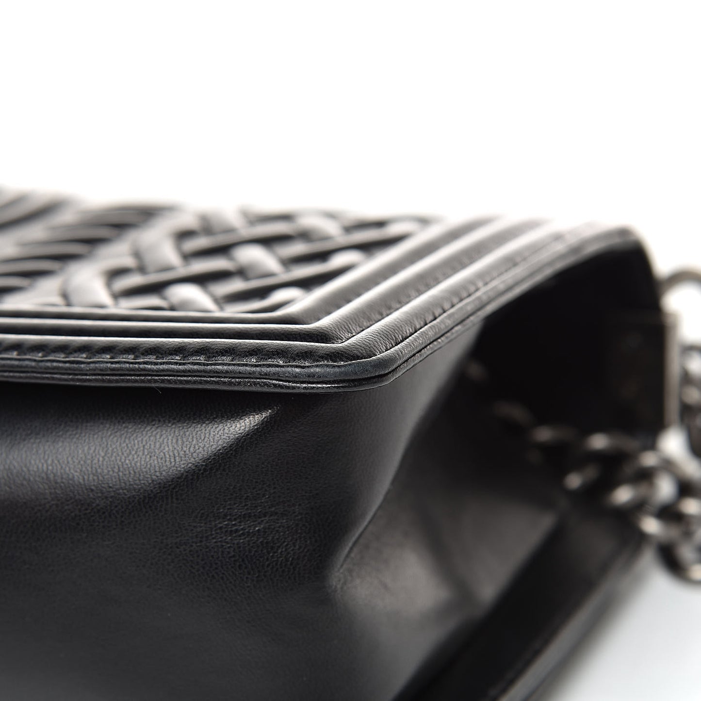 Lambskin Medium Celtic Boy Flap Black