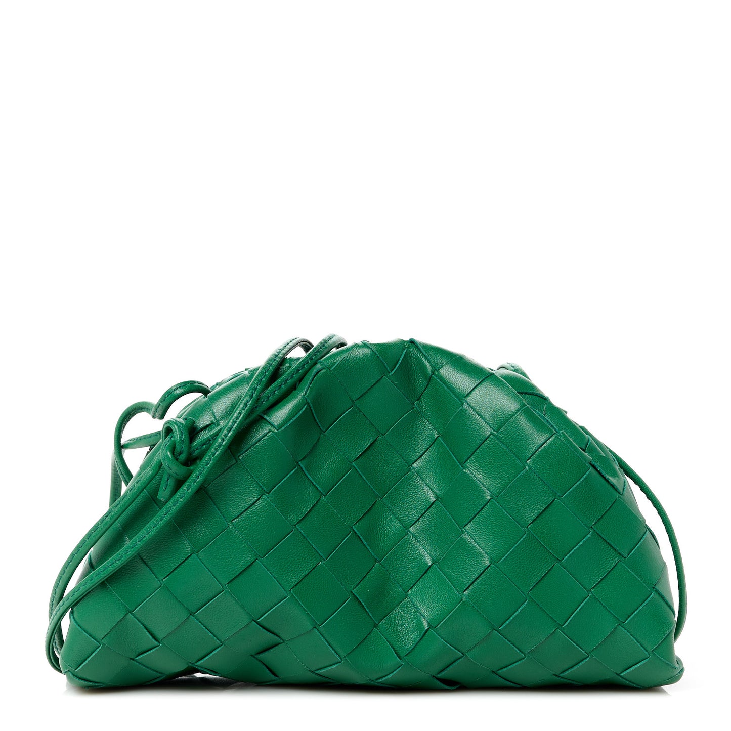 Nappa Intrecciato The Mini Pouch Racing Green