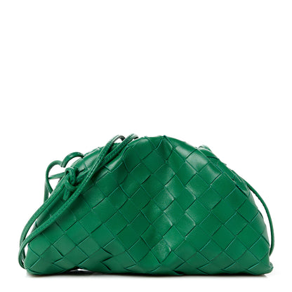 Bottega Veneta Nappa Intrecciato The Mini Pouch Racing Green 1 of 12