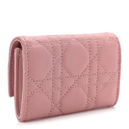 Christian Dior Lambskin Cannage Miss Dior Glycine Wallet Pink 3 of 10