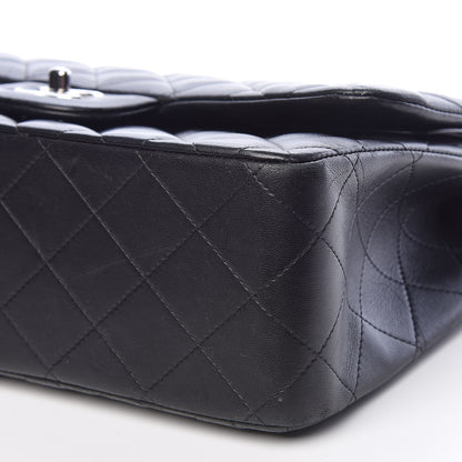 Chanel Lambskin Quilted Jumbo Double Flap Black 7 of 13