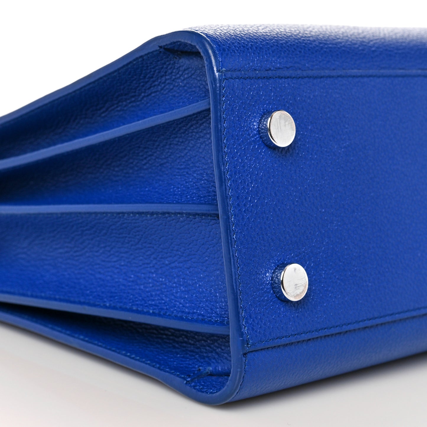 Grained Calfskin Baby Sac De Jour Cobalt Blue