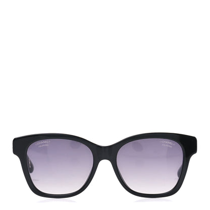 Chanel Acetate Polarized Pearl CC Square Sunglasses 5482-H-A Black 2 of 8