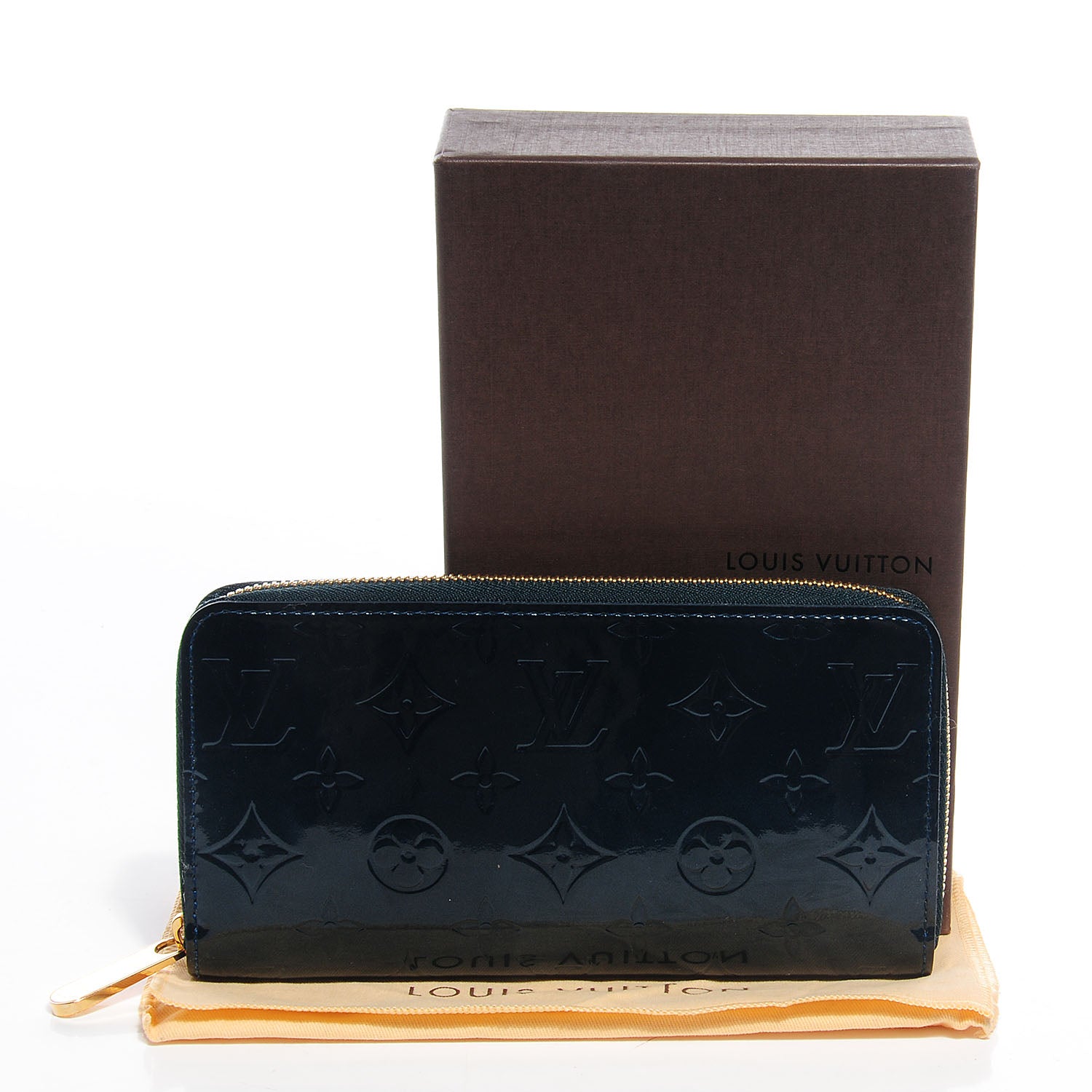 Louis Vuitton Vernis Zippy Wallet Blue Nuit 5 of 8