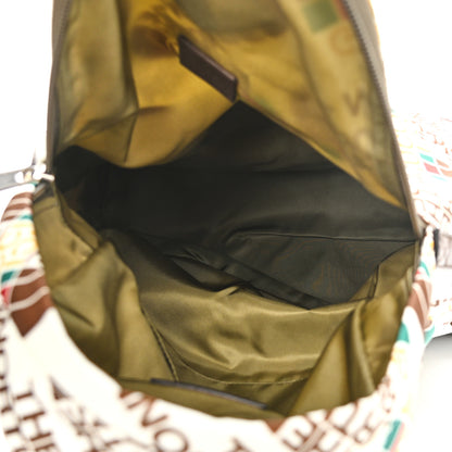 Gucci X THE NORTH FACE Econyl Nylon Medium Backpack Brown White 5 of 11
