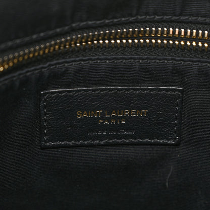 Saint Laurent Lambskin Matelasse Monogram Joe Backpack Black 6 of 11