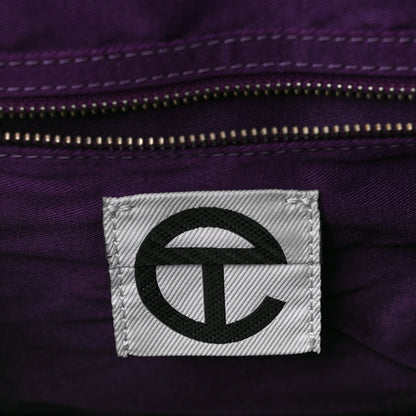 Telfar Vegan Leather Medium Shopping Bag Eggplant 6 of 10