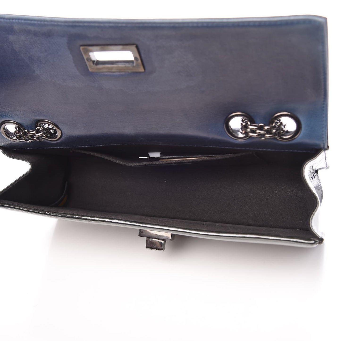 Patent Mademoiselle Single Flap So Black