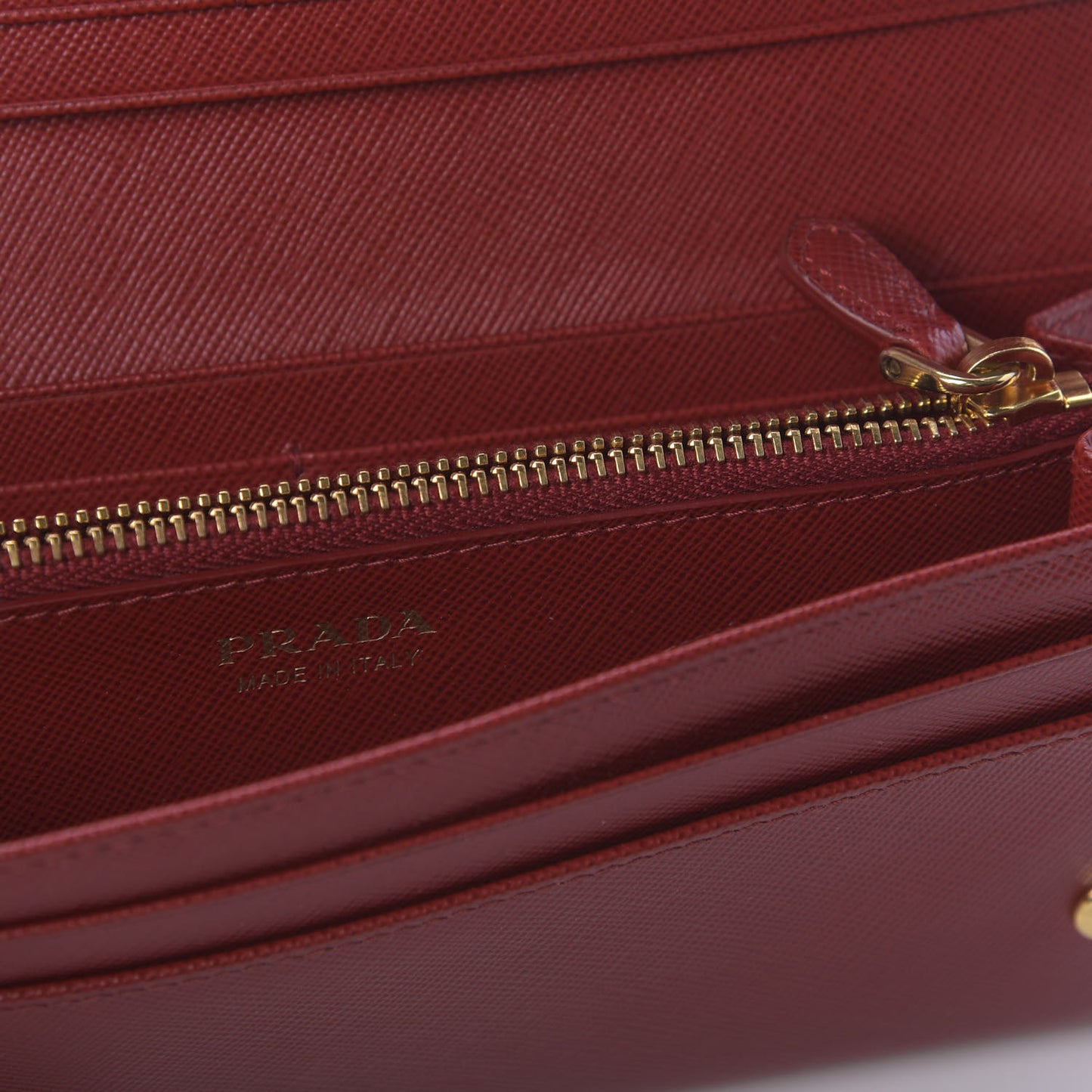 Saffiano Metal Continental Flap Wallet Fuoco