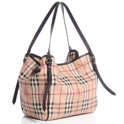 Burberry Haymarket Check Small Canterbury Tote Chocolate 4 of 8