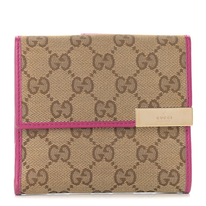 Gucci Monogram Dice French Flap Wallet Fuchsia 1 of 10