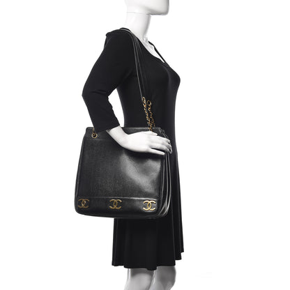 Chanel Caviar CC Shoulder Bag Black 1 of 16