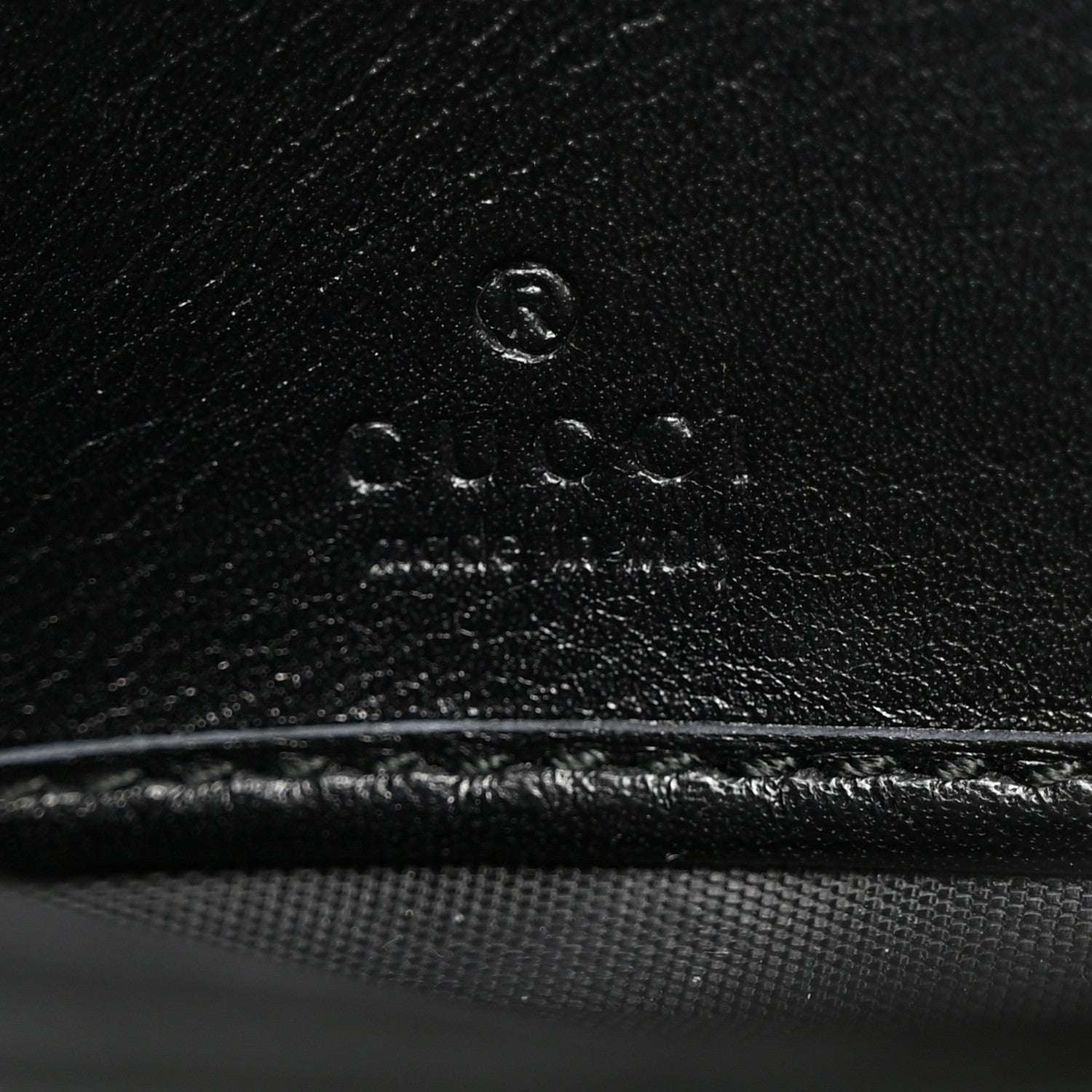 Gucci Calfskin Matelasse GG Marmont Zip Around Wallet Black 6 of 7