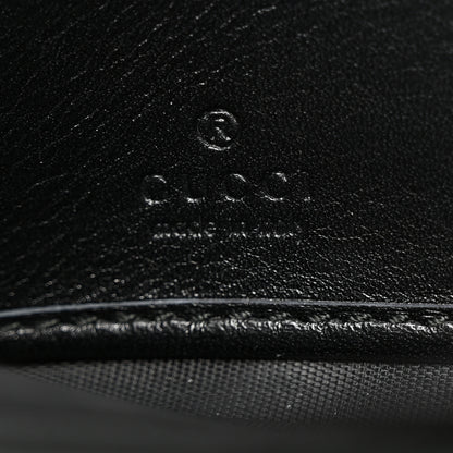 Gucci Calfskin Matelasse GG Marmont Zip Around Wallet Black 6 of 7