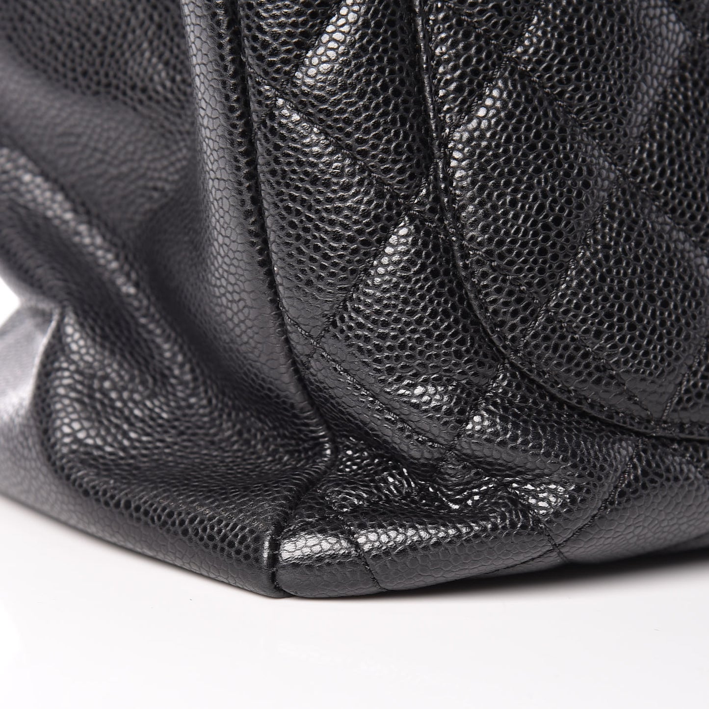 Caviar Quilted Grand Shopping Tote GST Black