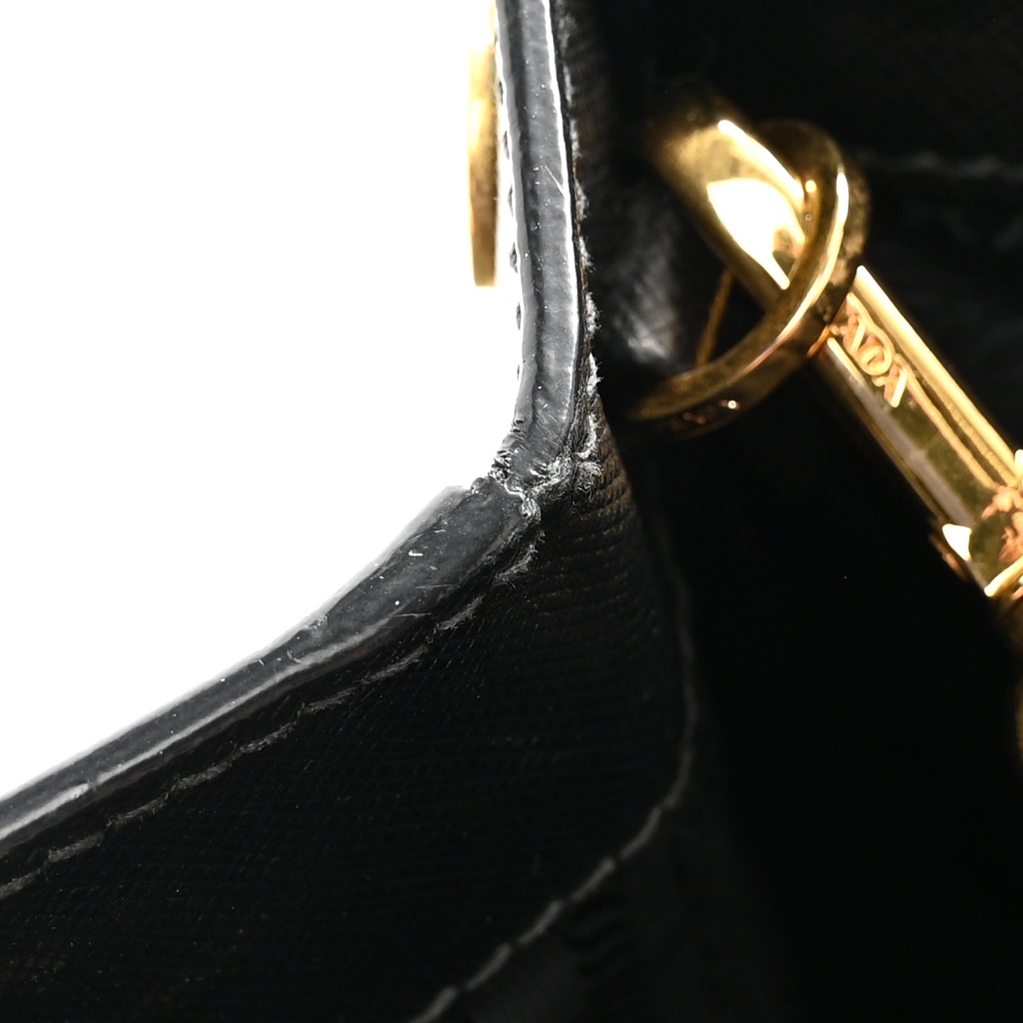 Saffiano Lux Medium Double Zip Tote Black