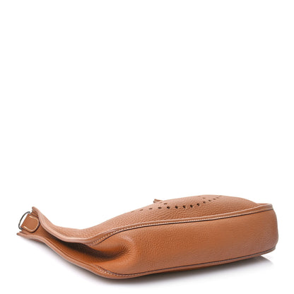 Hermes Taurillon Clemence Evelyne PM Gold 4 of 10