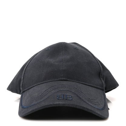 Balenciaga Cotton BB Logo Baseball Hat L Navy 3 of 10