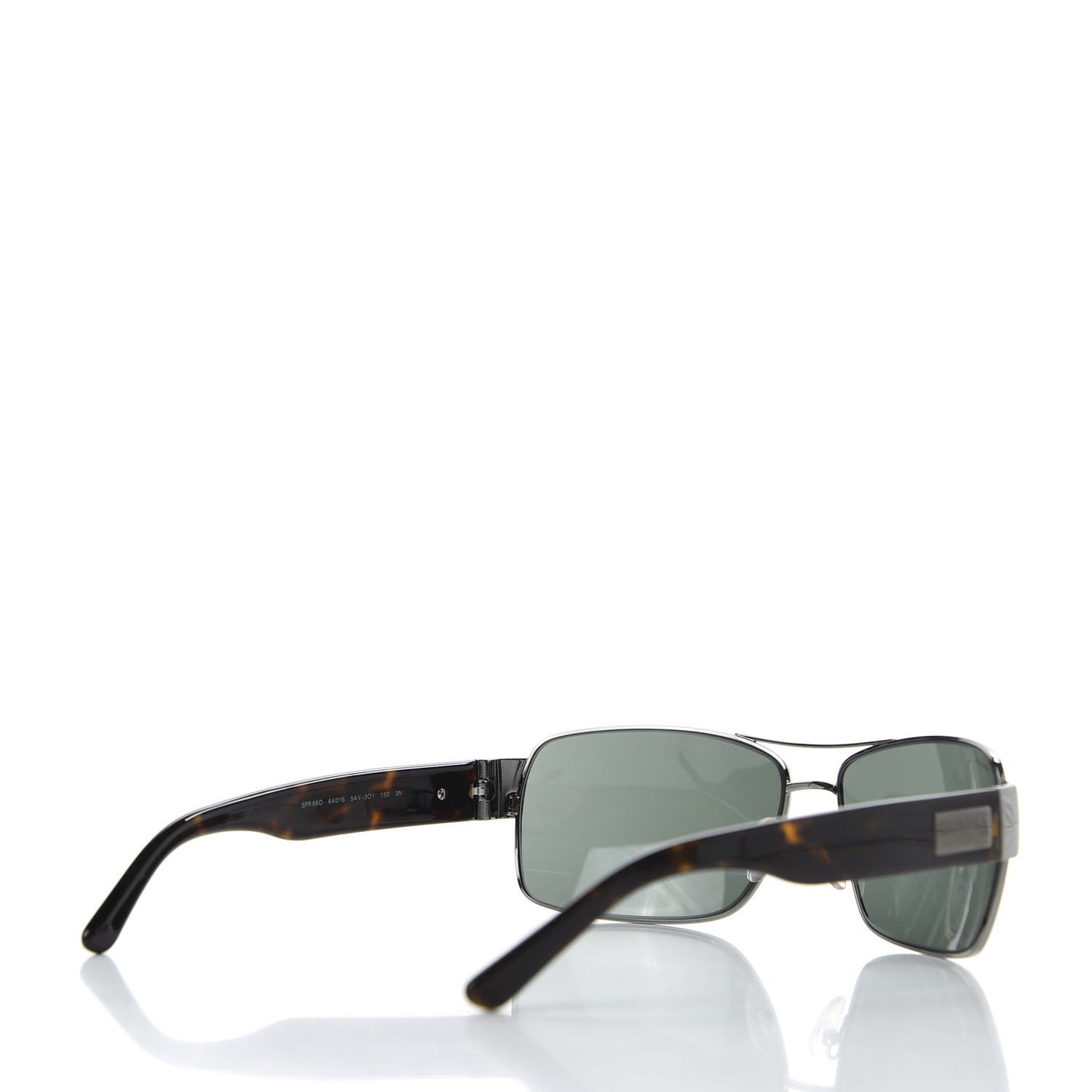 Acetate Aviator Sunglasses SPR 66O Black