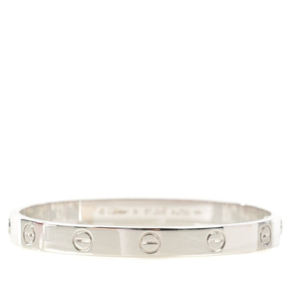 Cartier 18K White Gold LOVE Bracelet 16 1 of 6