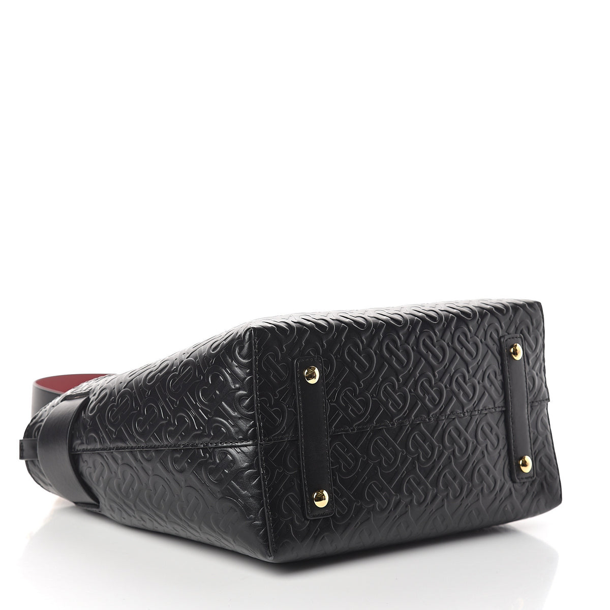 Burberry Calfskin Embossed Monogram Small Belt Bag Black 3 of 8