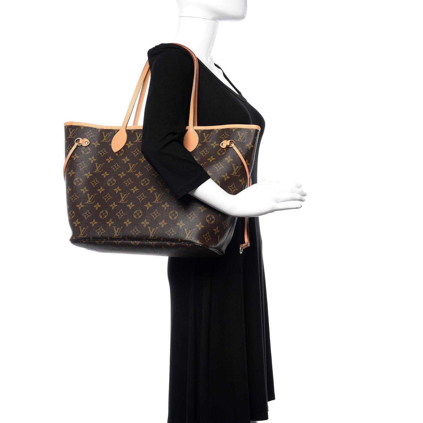 Monogram Maui V Neverfull MM Rose Ballerine