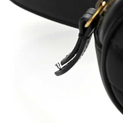 Gucci Calfskin Matelasse GG Marmont Belt Bag 75 30 Black 12 of 12