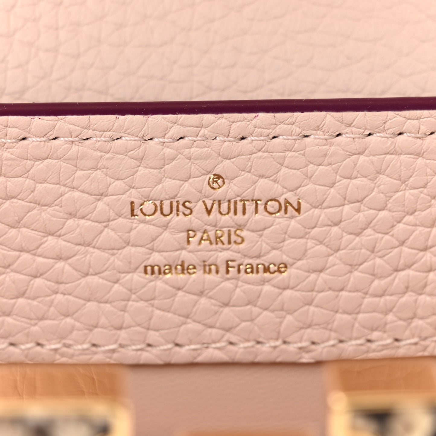 Taurillon Snakeskin Mini Capucines Deep Purple