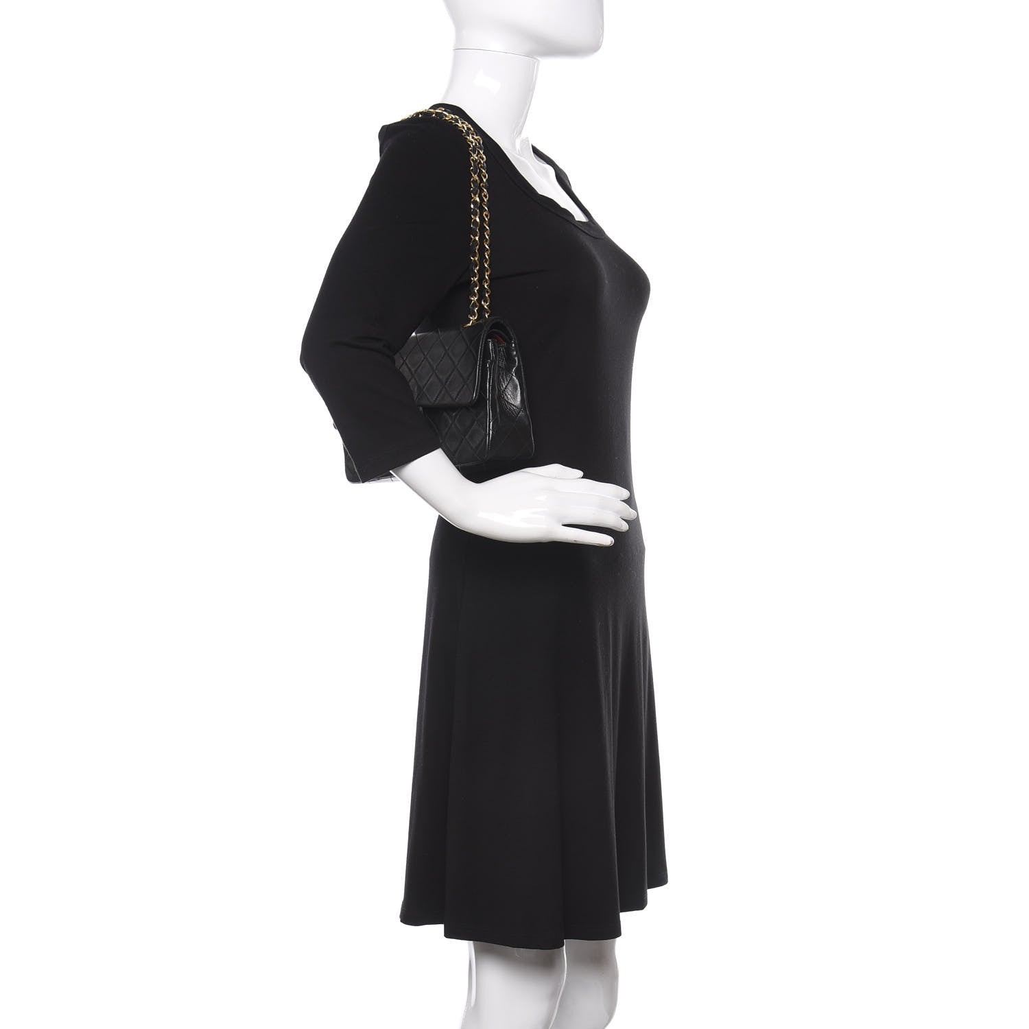 Chanel Lambskin Quilted Small Double Flap Black 2 of 17