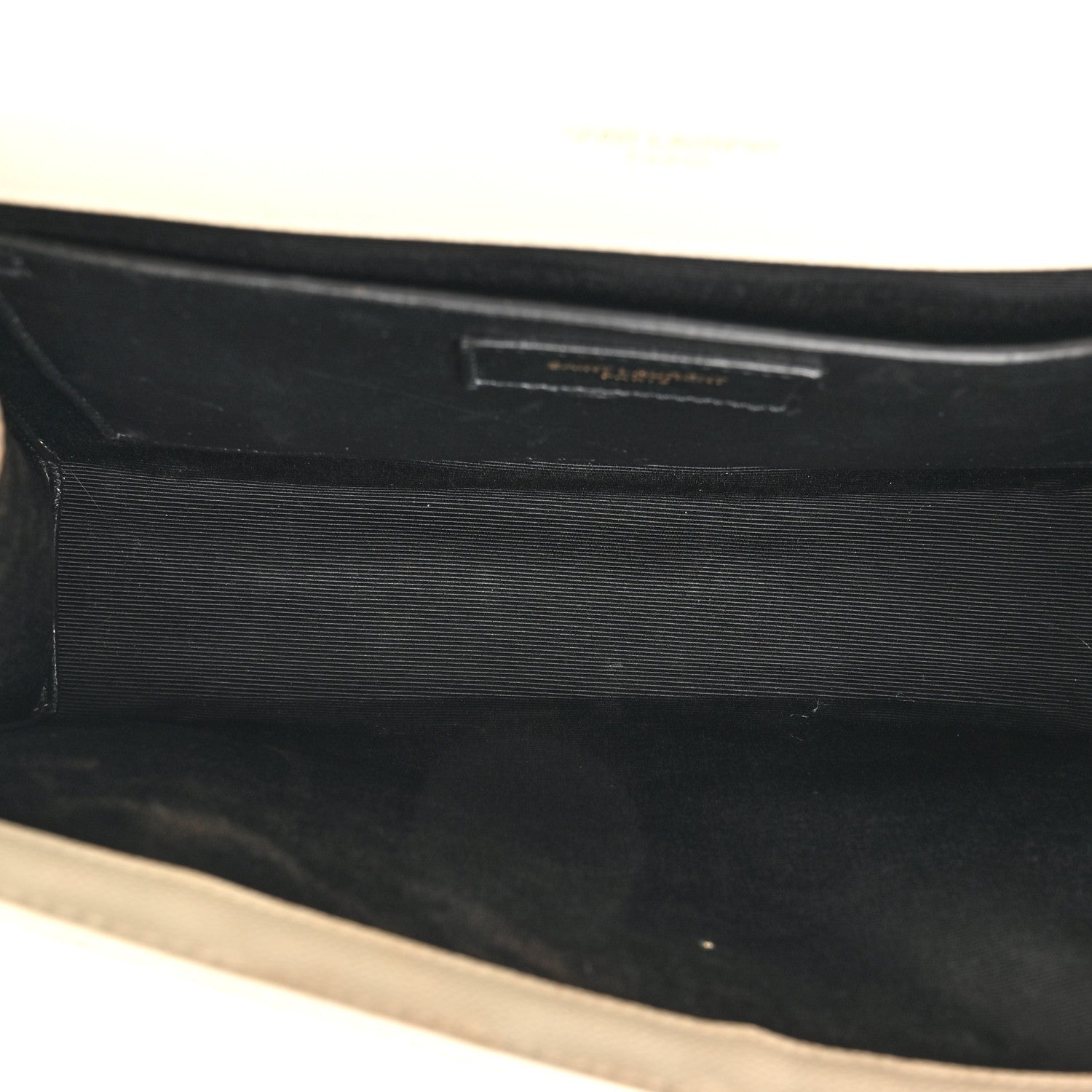 Saint Laurent Grain De Poudre Medium Triquilt Monogram Satchel Crema Soft 5 of 16
