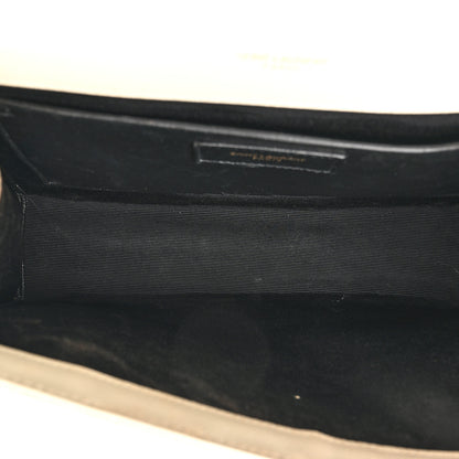 Saint Laurent Grain De Poudre Medium Triquilt Monogram Satchel Crema Soft 5 of 16