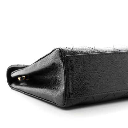 Chanel Caviar Quilted Medium Single Flap Black 10 of 12