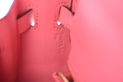 Hermes Swift Kelly Retourne 25 Rose Azalee 29 of 42