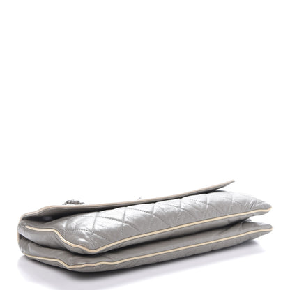 Chanel Lambskin East West Mademoiselle Flap Grey 4 of 10