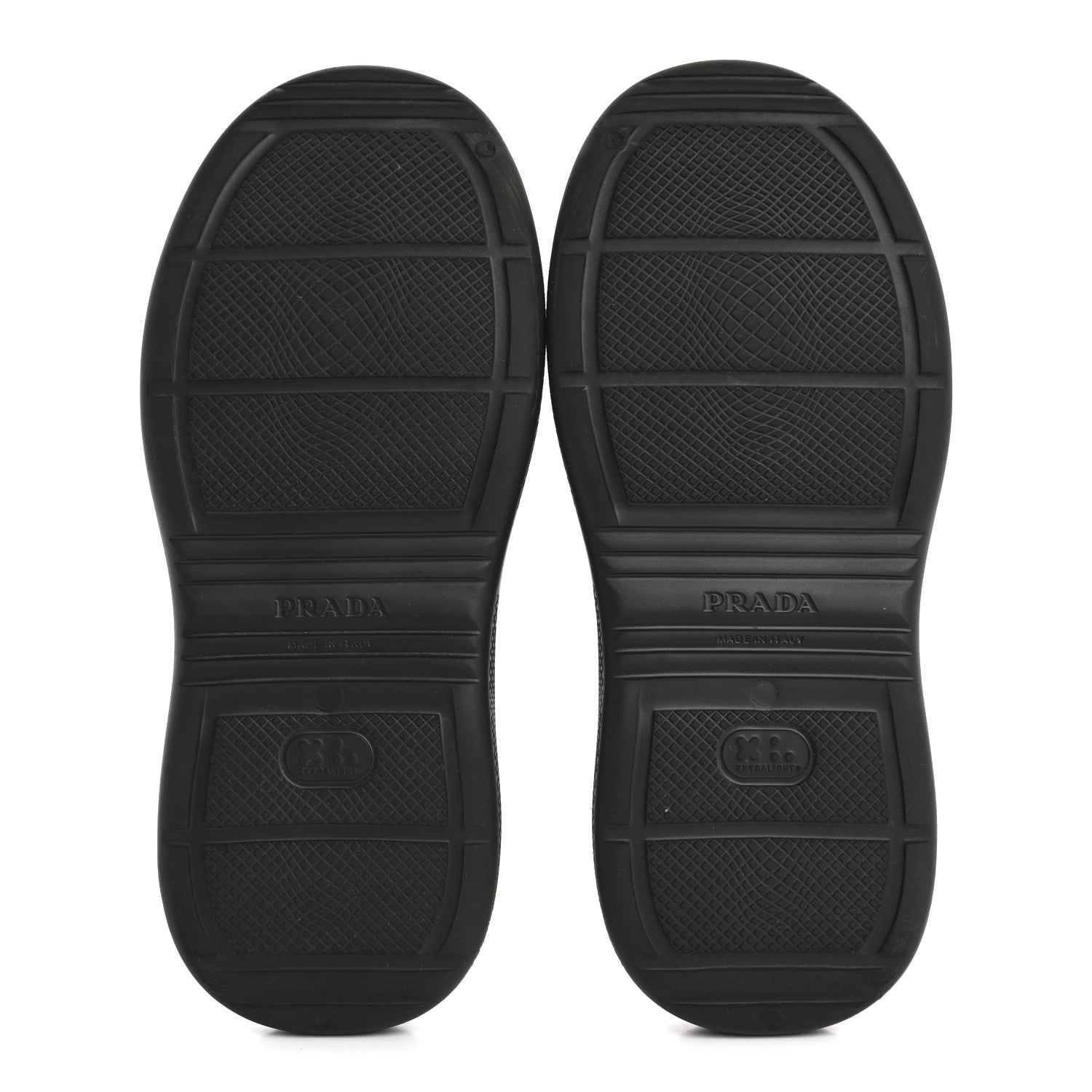 Prada Soft Mellow Rubber Triangle Logo Embossed Womens 25mm Mules 35 Black 6 of 9