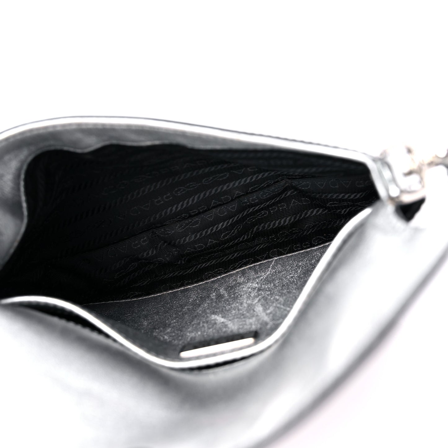 Spazzolato Cleo Flap Shoulder Bag Argento