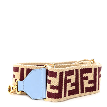Fendi Ribbon Vitello King FF 1974 Adjustable Strap You Blue 1 of 5