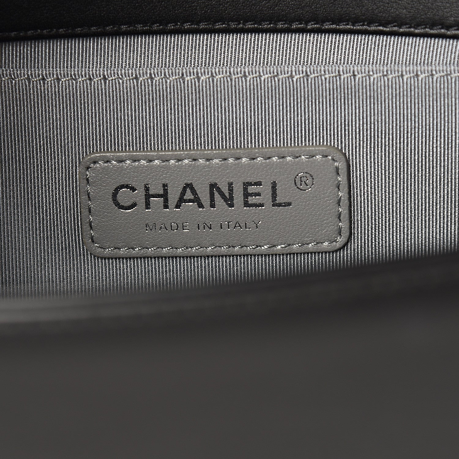 Chanel Calfskin Chevron Quilted Medium Boy Flap Black 5 of 10