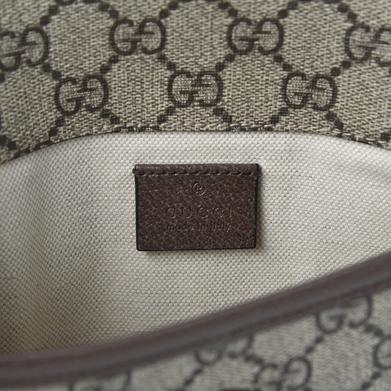 Gucci GG Supreme Monogram Neo Vintage Web Belt Bag Brown 7 of 9
