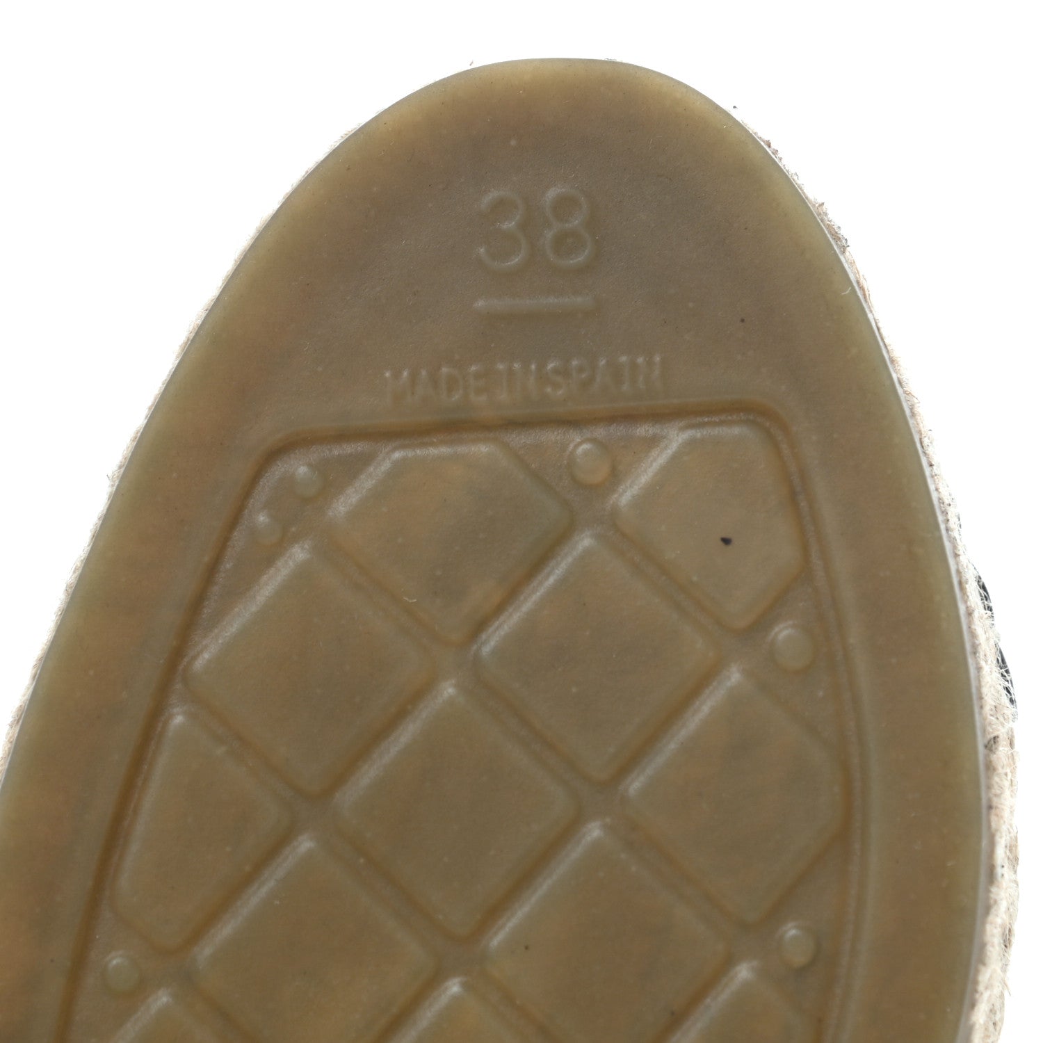 Chanel Patent Calfskin Crystal CC Espadrilles 38 Black 3 of 8