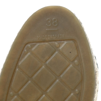 Chanel Patent Calfskin Crystal CC Espadrilles 38 Black 3 of 8