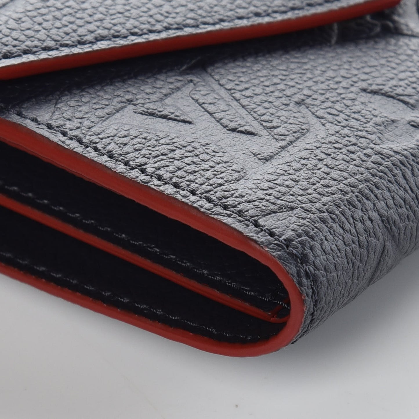 Empreinte Victorine Wallet Marine Rouge